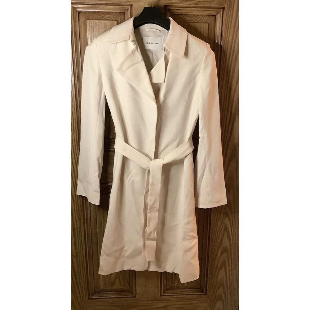 Aritzia Cream Trench Coat